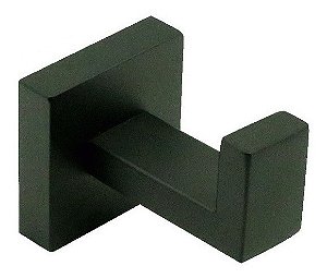 Cabide Gancho Banheiro Italy Line Eterna Inox Preto Black