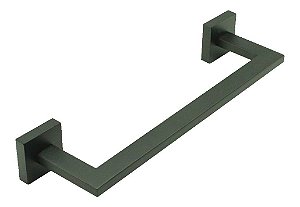Porta Toalha Toalheiro Italy 30cm Banheiro Eterna Inox Preto