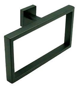 Porta Toalha Toalehiro Argola Banheiro Eterna Inox Preto