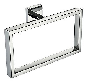 Porta Toalha Toalheiro Argola Banheiro Eterna Inox Polido