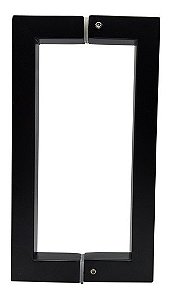 Puxador Inox Preto Porta Abrir Correr Pivotante Df992 20cm