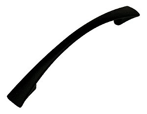 Puxador Italy Line Preto Fosco 2092 Metal 96mm C/ Parafusos