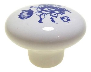 Puxador Italy Line Ceramica Il7068 Estampa Azul Antigo Louça