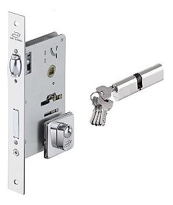 Fechadura Rolete Pivotante Imab 4700 Quadrada Cromada 55mm