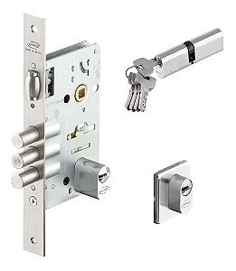 Fechadura Rolete Imab 4910 Segurança Cromada 3 Pinos 55mm