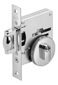 Fechadura Rolete Pivotante Imab 2787 Redonda Cromada Polido