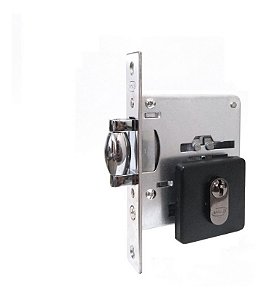 Fechadura Rolete Pivotante Imab 2791 Preta Preto Quadrada Pp
