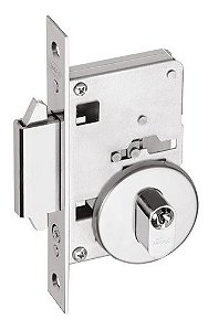 Fechadura Porta De Correr Asa Avião Imab 2469 Cromada Redond