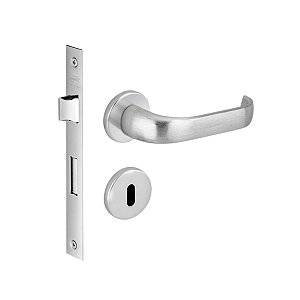 Fechadura Duna Porta Interna Escovada Imab Chave Grande 40mm
