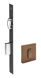 Fechadura Rolete Pivotante Pado Cobre Escovado 40mm 453 Ce