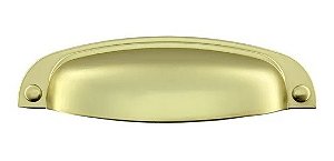 Puxador Concha 115 Colonial 096mm Dourado Fosco Italyline
