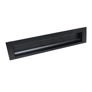 Puxador Concha Preto Fosco Italy Line Il155 Metal 128mm