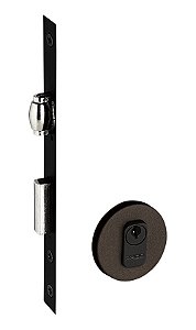 Fechadura Rolete Pivotante Pado Corten Marrom 55mm Redonda