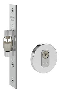 Fechadura Trava Rolete Pivotante Pado Inox Polido Cromada Ix