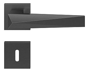 Fechadura Porta Interna Pado Ascot Grafite Escovado Ge 55mm