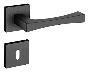 Fechadura Porta Interna Pado Vivaldi Preta Preto 55mm Ept