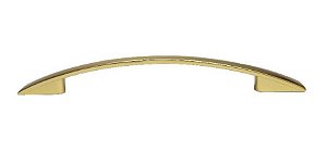 Puxador Dourado 2092 Italy Line Metal 128mm C/ Parafusos