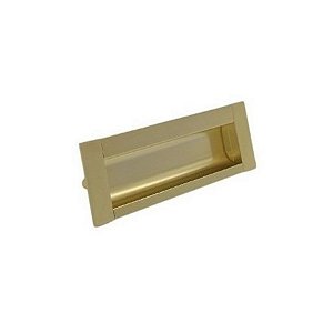 Puxador Concha Dourado Italy Line Il155 Metal 96mm C/ Paraf