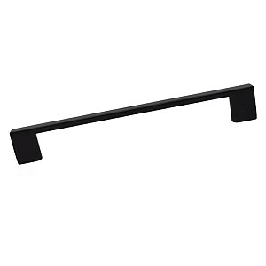 Puxador Preto Fosco Il 950 Italy Line Metal 224mm C/ Paraf
