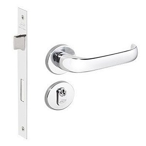 Fechadura Duna Imab Externa Cromada C/ Cilindro 40mm