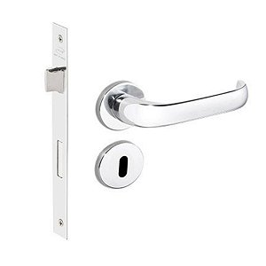 Fechadura Duna Imab Interna Cromada Quarto Chave Grande 40mm