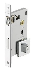 Fechadura Rolete Pivotante Imab 1710 Quadrada Cromada 55mm