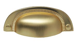 Puxador Concha Vivaro 222 Dourado Fosco Italy L. 64mm Recart