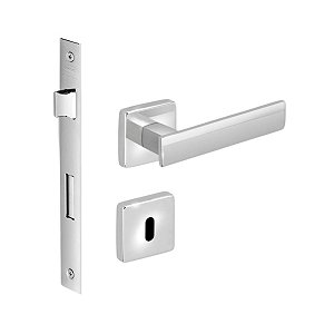 Fechadura Porta Interna Metro Light Cromada Imab Quarto 55mm