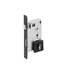 Fechadura Rolete Pivotante Externa Preto Fosco Imab 1710 55m