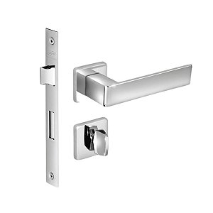 Fechadura Porta Banheiro Tess Cromada Imab Tranqueta 40mm Wc