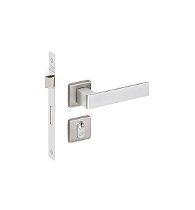 Fechadura Porta Externa Tess Escovada Imab Acetinada 40mm Ca