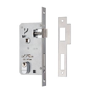 Fechadura Pado Maquina Avulsa Externa + Miolo 40mm Cromada