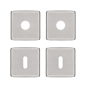 Kit Roseta Avulsa Fechadura Pado Interna Inox Escovado Rq2