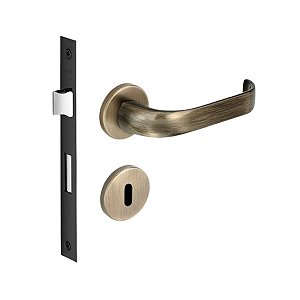 Fechadura Interna Duna Imab Antique Ouro Velho 40mm Quarto