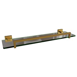 Prateleira Banheiro Dourado Gold Matte Eterna Italy L. Inox