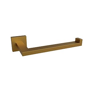 Papeleira Higiênico Dourado Gold Matte Eterna Italy L. Inox