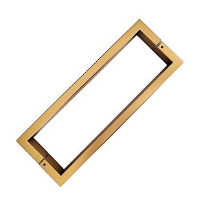 Puxador Duplo P/ Porta Df905 300mm Dourado Matte Fosco Italy