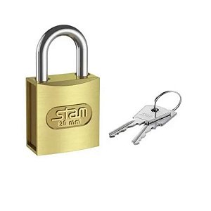 Cadeado Mala Gaveta Armário Caixa C/ Chave Metal 20mm Stam
