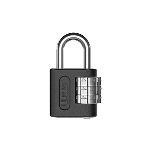 Cadeado Senha Segredo Mala Mochila Armário Stam Preto 25mm