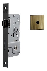 Fechadura Rolete Pivot Stam 800 Tetra Antique Ouro Velho 40m