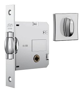 Fechadura Rolete Banheiro Wc Pivotante Stam 1025 Cromada 45m