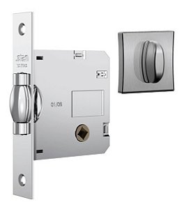 Fechadura Rolete Banheiro Wc Pivotante Stam 1025 Escovada 45