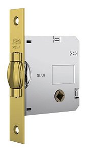 Fechadura Rolete 1025 Banheiro Roseta Quadrada Gold Wc Stam