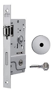 Fechadura Rolete Porta Pivotante Stam 800 Escovada Tetra 40m