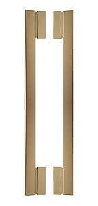 Puxador Para Porta Moma Dourado Zen Duplo 50 Cm (500 Mm)
