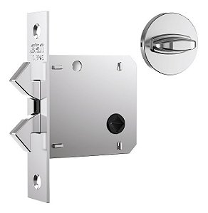 Fechadura Para Porta De Correr Banheiro Stam 1006s Cromada