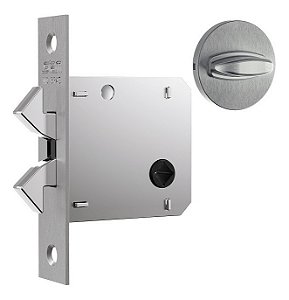 Fechadura Para Porta De Correr Banheiro Stam 1006s Escovada