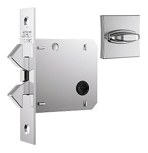 Fechadura Para Porta De Correr Banheiro Stam 1006s Cromada