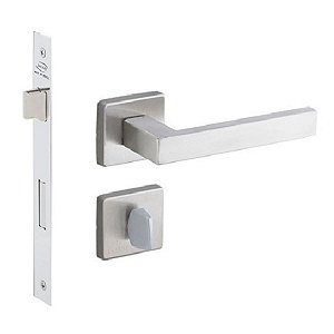 Fechadura Porta Banheiro Wc Hato 2 Imab Inox Escovado 55mm