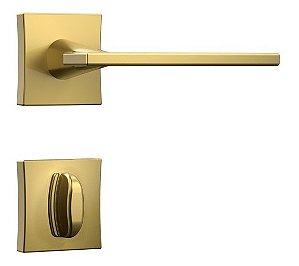 Fechadura Porta Banheiro Wc Dourada Gold Stam Classic 55mm